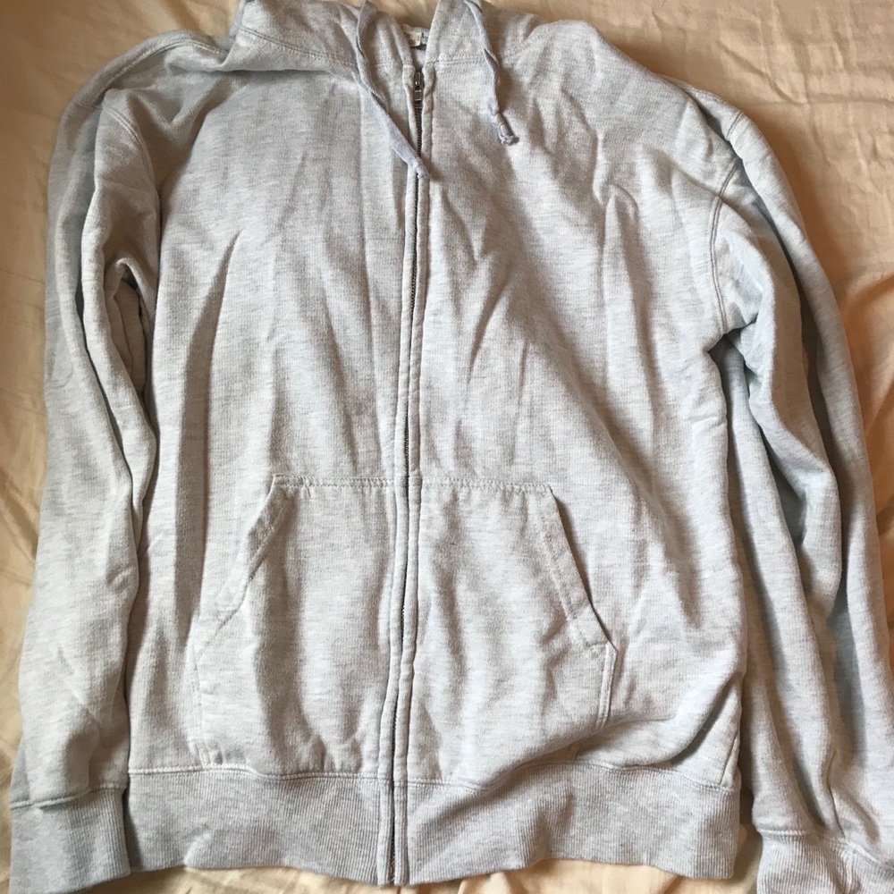 Grey Brandy Melville, John Galt zip up hoodie